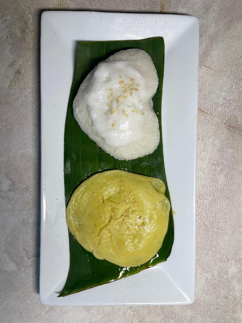 Sweet Sticky Rice with Thai Custard